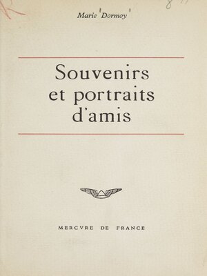 cover image of Souvenirs et portraits d'amis